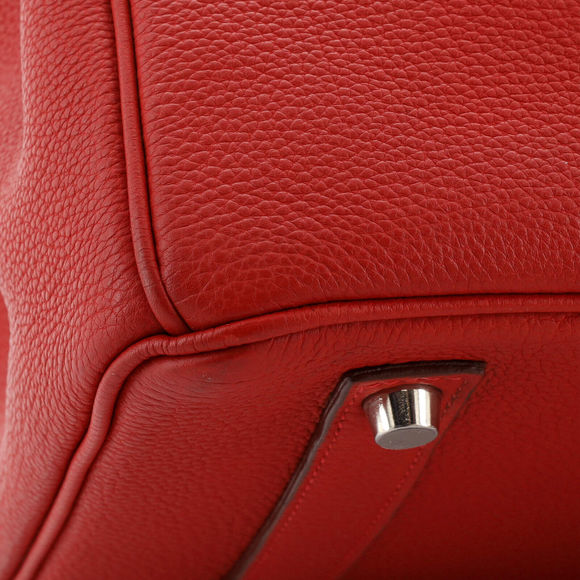 Hermes Birkin Handbag Rouge Vif Togo #78163H12B - Picture 8 of 13